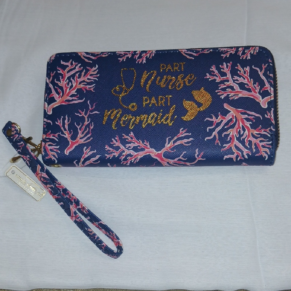 Simply Southern Collection Royal Blue Red Part Nurse Part Mermaid NWT